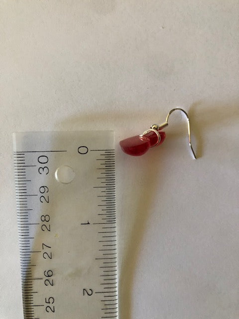 Radiant Colors: Handmade Resin Heart Earrings in Multiple Colors; Valentines day gift