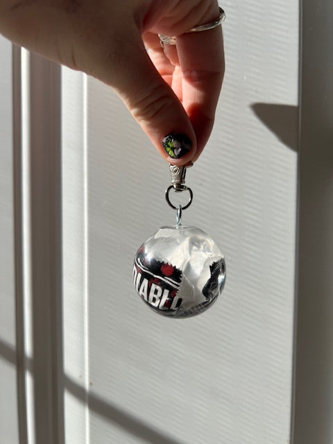 Emergency Sauces Gag Gift, Sauce in Resin Ball Keychain, Fast Food