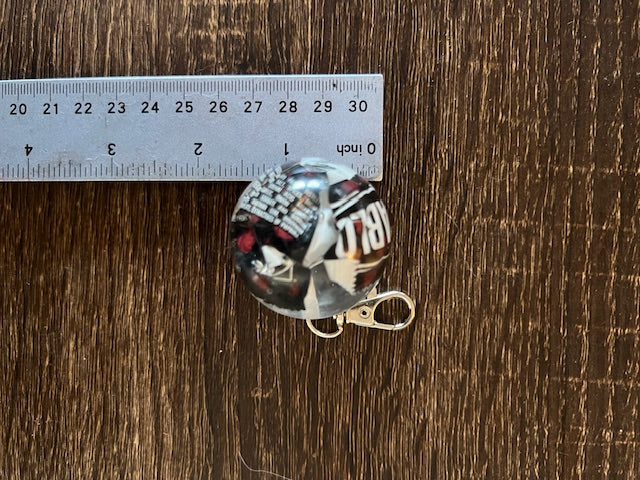 Emergency Sauces Gag Gift, Sauce in Resin Ball Keychain, Fast Food