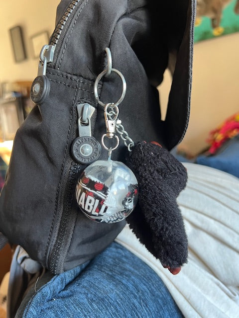 Emergency Sauces Gag Gift, Sauce in Resin Ball Keychain, Fast Food