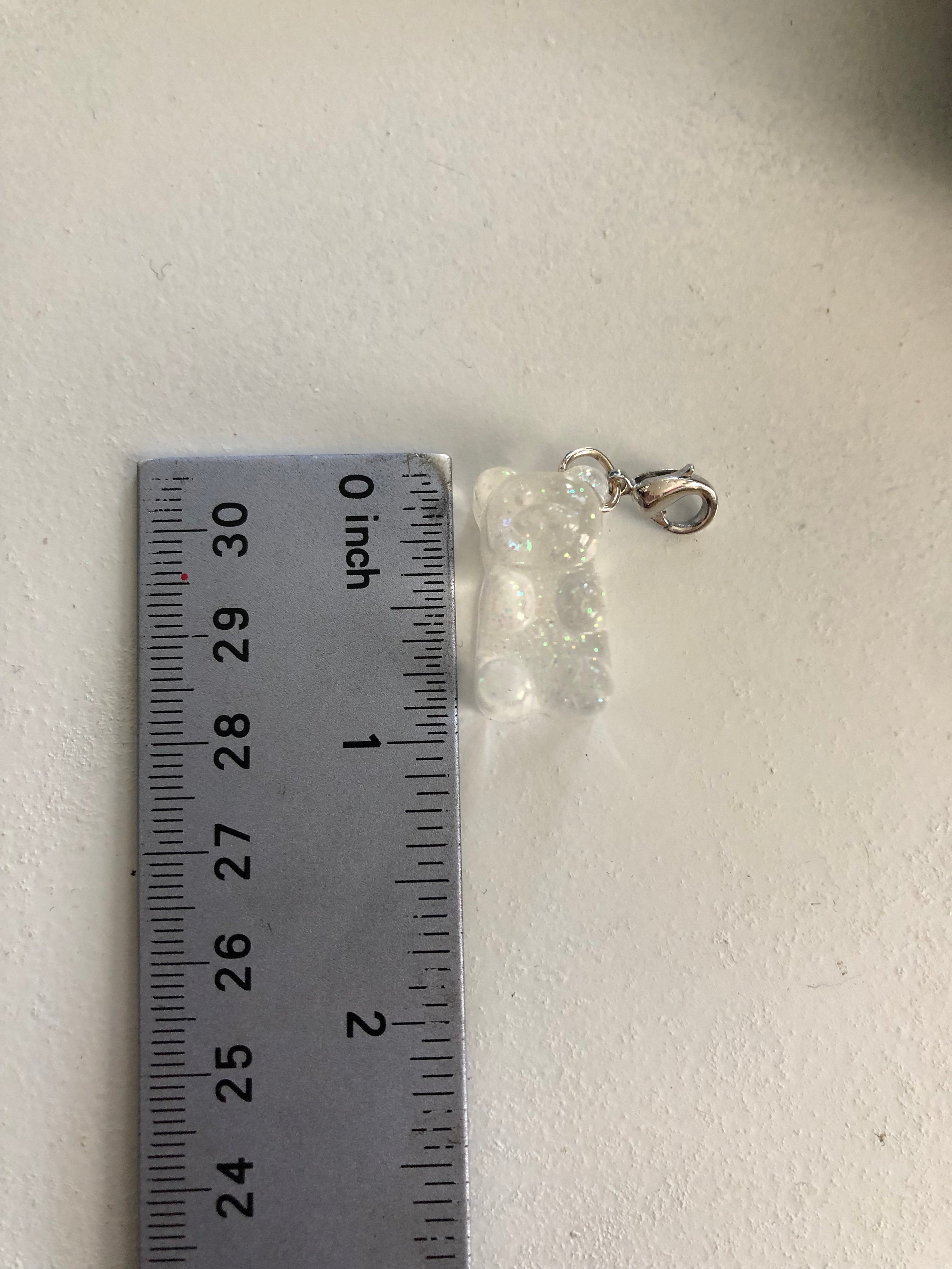 PACK OF 3 Unique Gummy Bear Resin Keychain Accessory