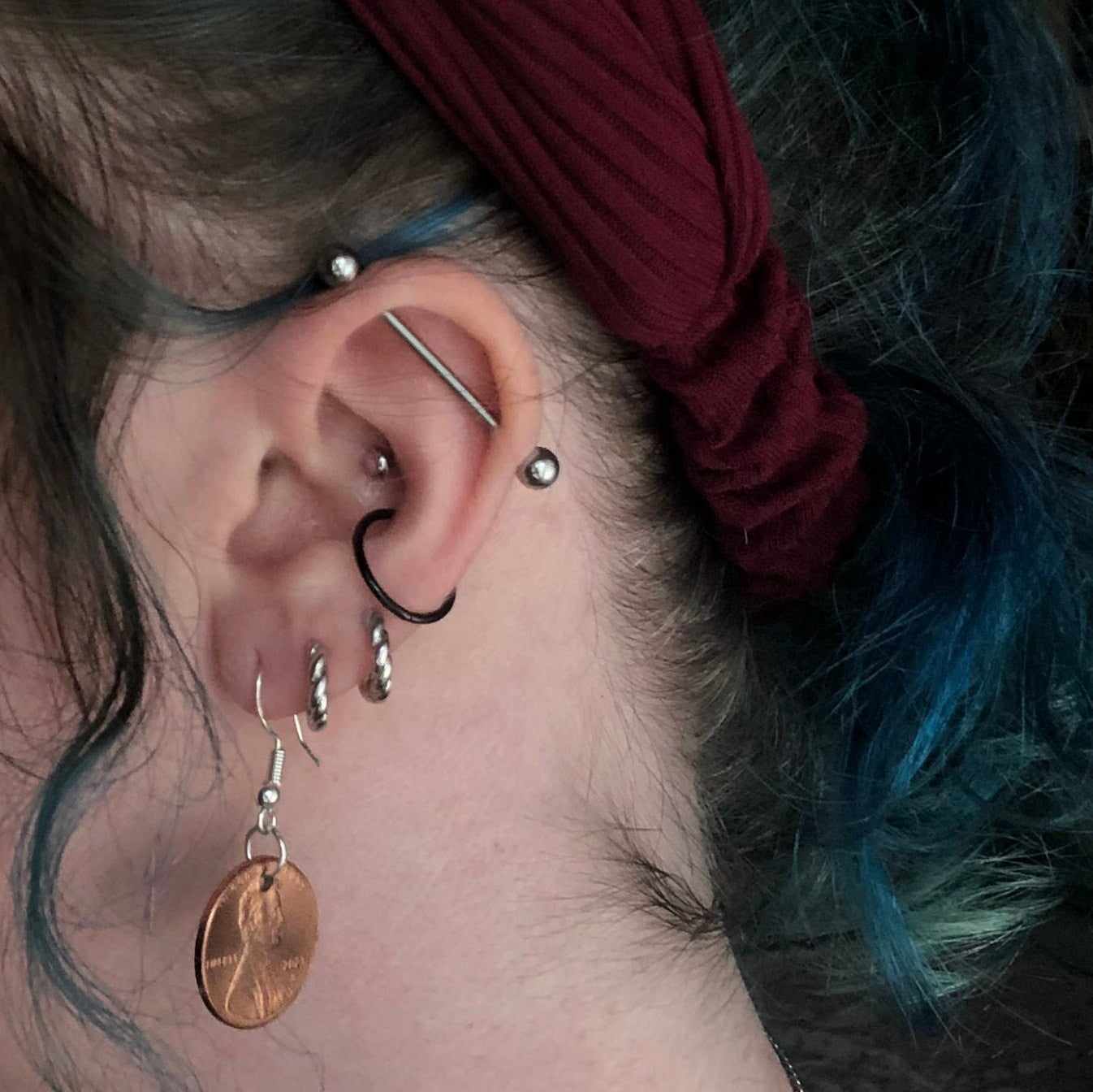 Lucky Penny Earrings - Personalized Year Coin Jewelry